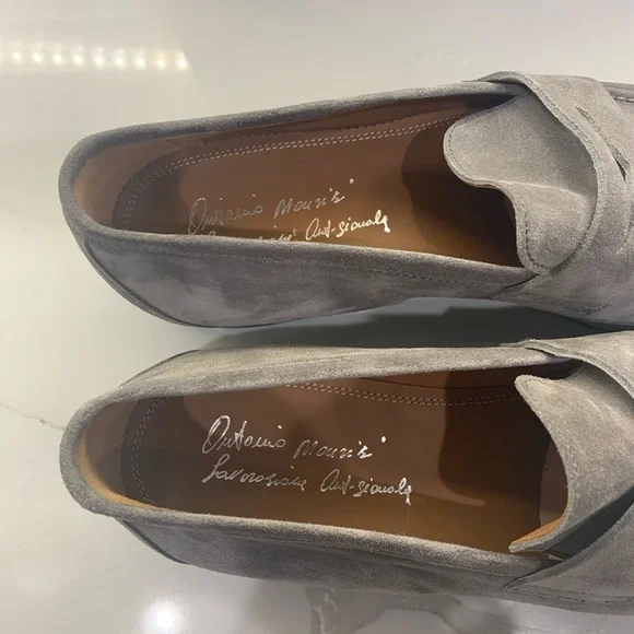 Antonio Maurizi size 43 color Tan/Piombi Brand new with box mens shoes - Picture 5 of 11